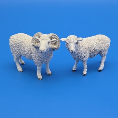 SCHLEICH Farm Sheep - SHEEP FAMILY - Ewe And Ram 13882 13937