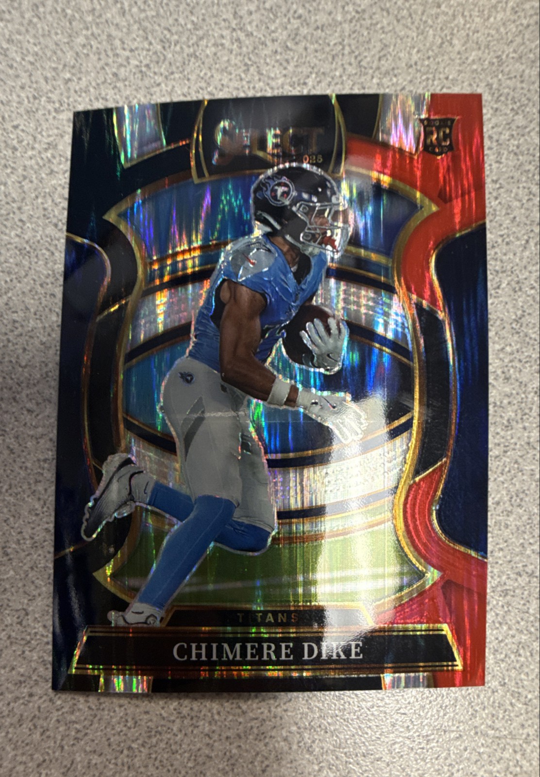 2025 Panini Select - Concourse Chimere Dike #27 Black & Red Shock Prizm (RC)