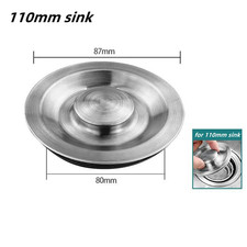 Stainless Steel Kitchen Sink Strainer Plug 99 Sink Drain Cover Filter Basket wi