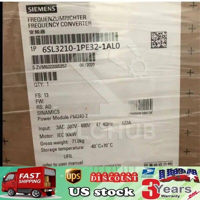 New Siemens 6SL3210-1PE32-1AL0 6SL32101PE321AL0 G120 POWER MODULE PM240-2