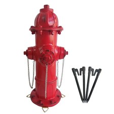 Fire Hydrant for Dogs to Pee On: Dog Fire Hydrant Pee Post Outdoor - 13" Trai...