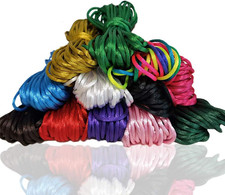 2Mm Nylon String for Bracelet Making 120 Yards Nylon Satin Cord Silk Rattail Str