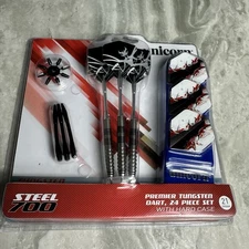 Unicorn Steel 700 Tungsten Dart 24 Pc. Set w/ Hard Case NEW LOT OF 1