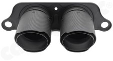 CARGRAPHIC Sport-Endrohre 100mm Edelstahl Carbon-Matt für 997 GT3 / RS Auspuff