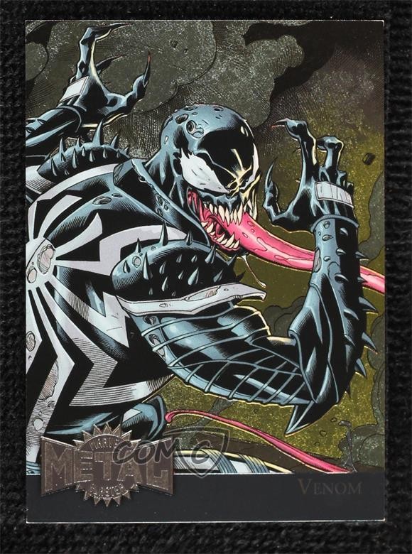 2015 Marvel Fleer Retro 1995 Fleer Metal Blaster Venom #42 0kg8