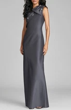 NEW, SACHIN & BABI Olivia One-Shoulder Satin Gown Size 10 #LD04