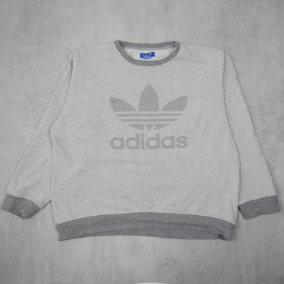 Adidas Originals Noize Crew Sweatshirt Herren L Grau Trefoil Streetwear Sport