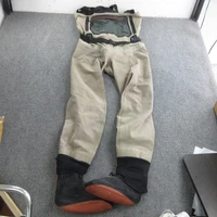 Simms Chest Waders Mens Medium Long Tan Gore-Tex Stockingfoot Made In USA G4