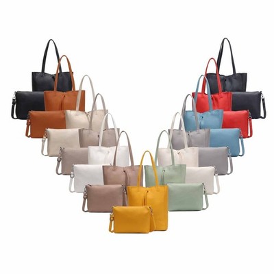 LADIES' BAG SET 2in1 SHOPPER HOBO BAG CROSSBODY shoulder bag XXL A4 TRAVEL