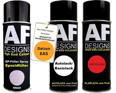 Epoxid Spraydose Set für Datsun EAS Taxi Yellow Spraydose EP Grundierung Klarlac