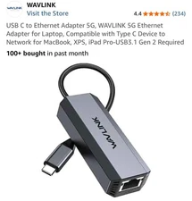 USB-C 5 Gigabit Redefining RJ45 Ethernet Adapter Network Adapter