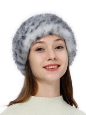 Faux Fur Headband Elastic Fuzzy Winter Ear Warmer Earmuff Stretch Band