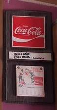 Coca-Cola Wall Calendar Snowman Santa Claus Holiday Theme Red White Soda