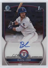 2023 Bowman Chrome Prospect Auto Blaine Crim #CPA-BC Auto 15cz