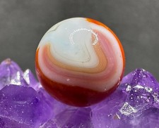 KILLER Vintage Vitro Agate BLENDED V-PATCH Marble - Pinks Reds - .63"