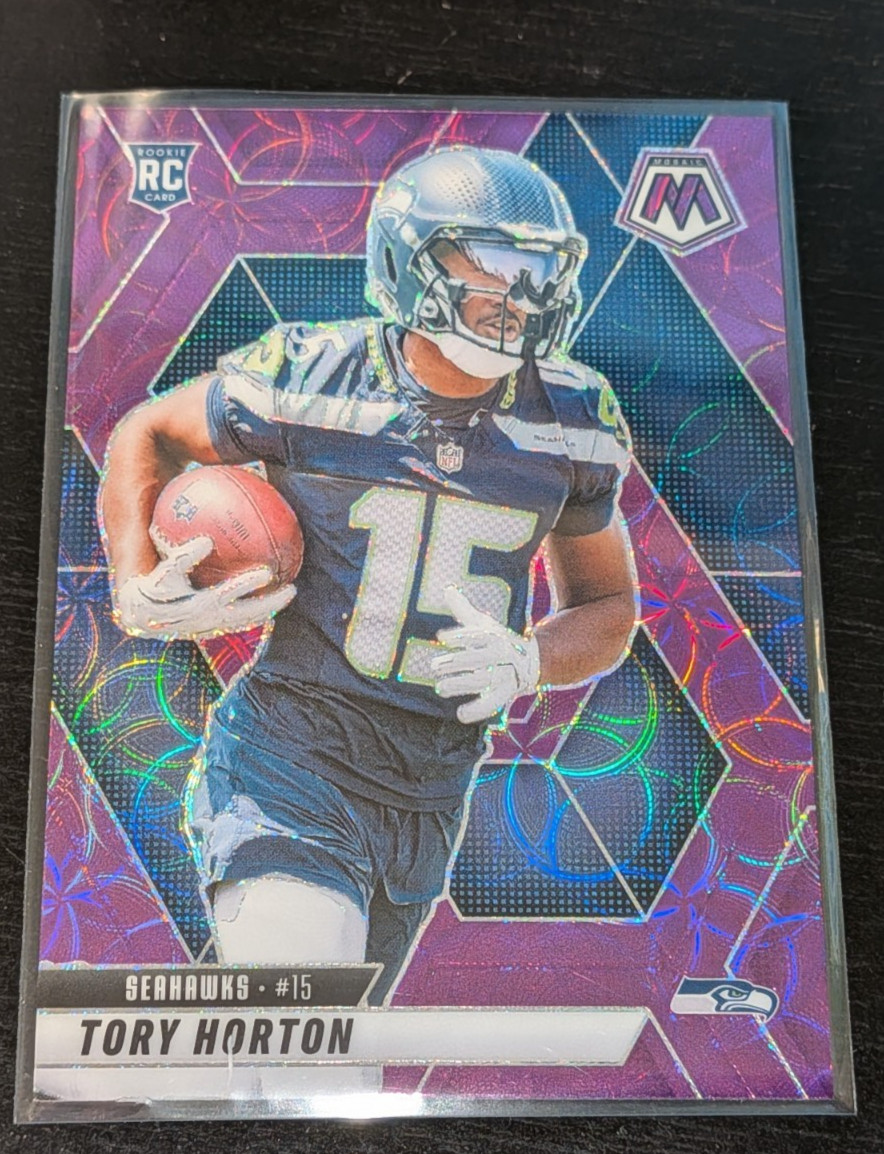 Tory Horton Seattle Seahawks #396 RC 2025 Panini Mosaic Purple Scope Prizm