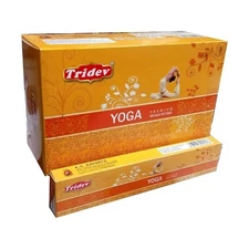 Tridev Hand Rolled Yoga Incense Sticks Premium Fragrance Masala Agarbatti 180g