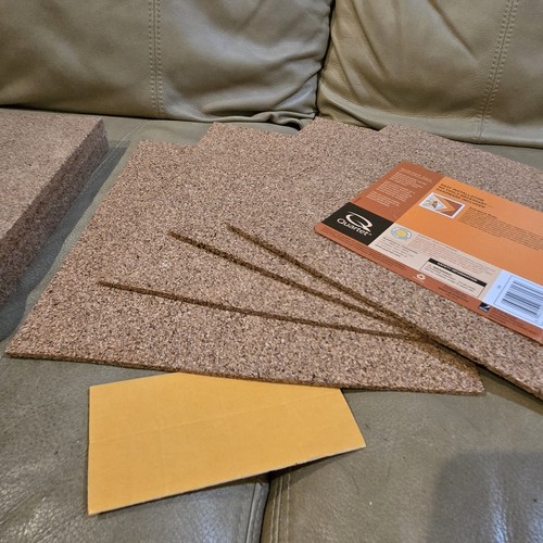 Quartet 12 Pack Cork Board Square Tiles 12x12 Adhesive Bulletin Boards Corkboard - Picture 12 of 18