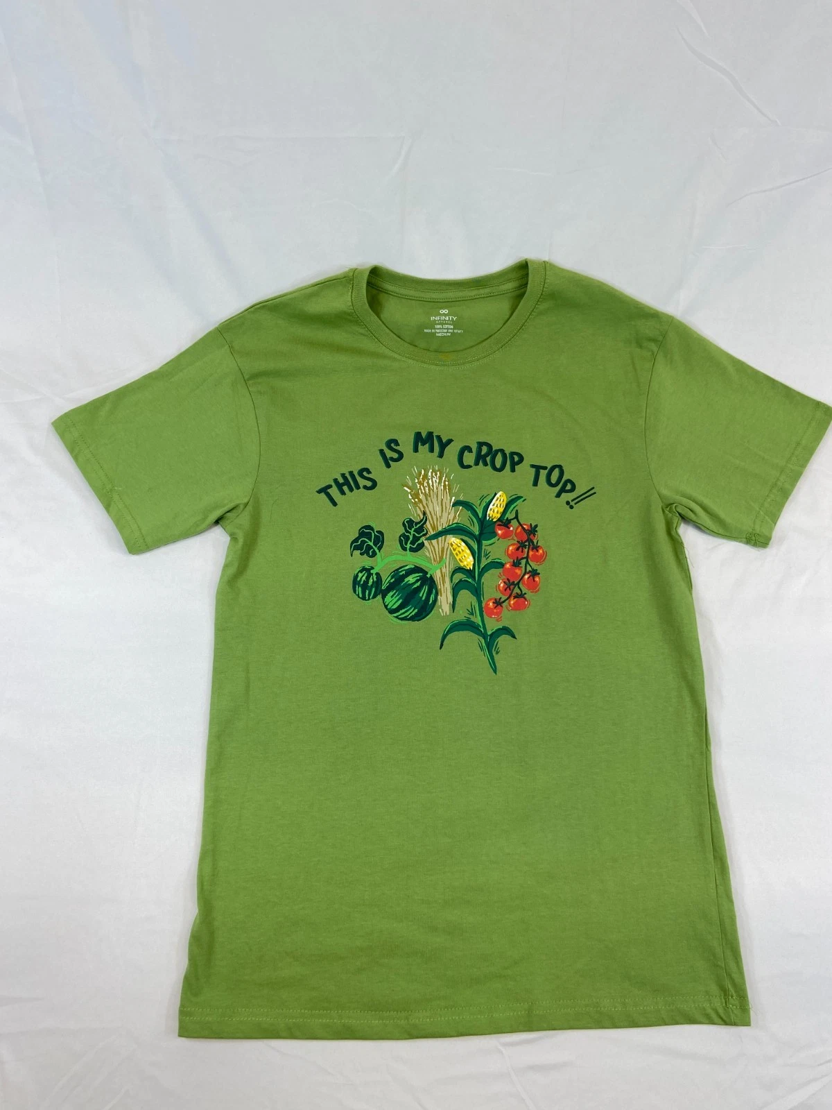 Unisex M This Is My Crop Top Shirt Green New Casual Everyday Wear Humor NWT
Opens in a new window or