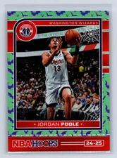 Jordan Poole 2024-25 Hoops Haunted Hoops Holo Bats SN #/399 Washington #218