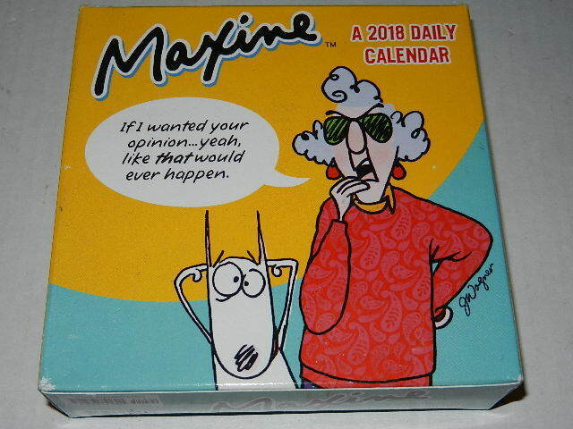 maxine-2018-daily-desktop-calendar-page-a-day-for-sale-online-ebay