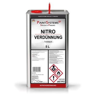 5 Liter Nitroverdünnung Nitro Verdünnung  für Autolack und mehr...