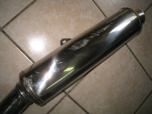 GSX-R 1100 GSX R 1100 RW GU75C Auspuff Topf Schalldämpfer links exhaust muffler - Picture 3 of 7
