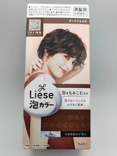 [US Seller] KAO LIESE Prettia Bubble Foam Hair Dye Kit Dark Chocolate Color New 