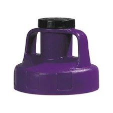 Utility Lid w/2 in Outlet HDPE Purple