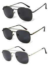 Retro Navigator Full Lens Reading Sunglasses Sun Reader Metal Frame Spring Hinge