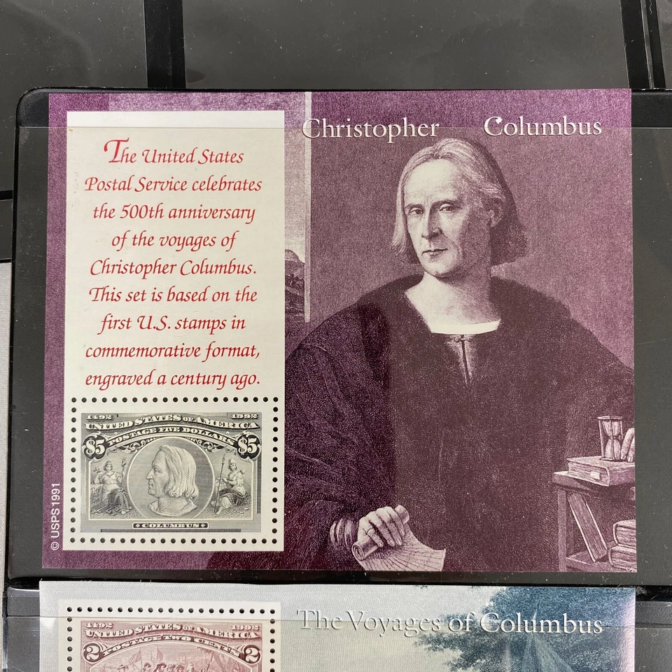 1992 Voyages Of COLUMBUS, 24 SOUVENIR SHEETS US, ITALY, PORTUGAL, SPAIN MNH - Image 3 of 4