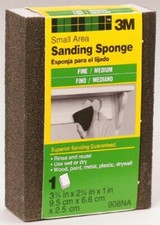 3m sanding sponge medium fine sanding pad block wood paint metal plastic drywall