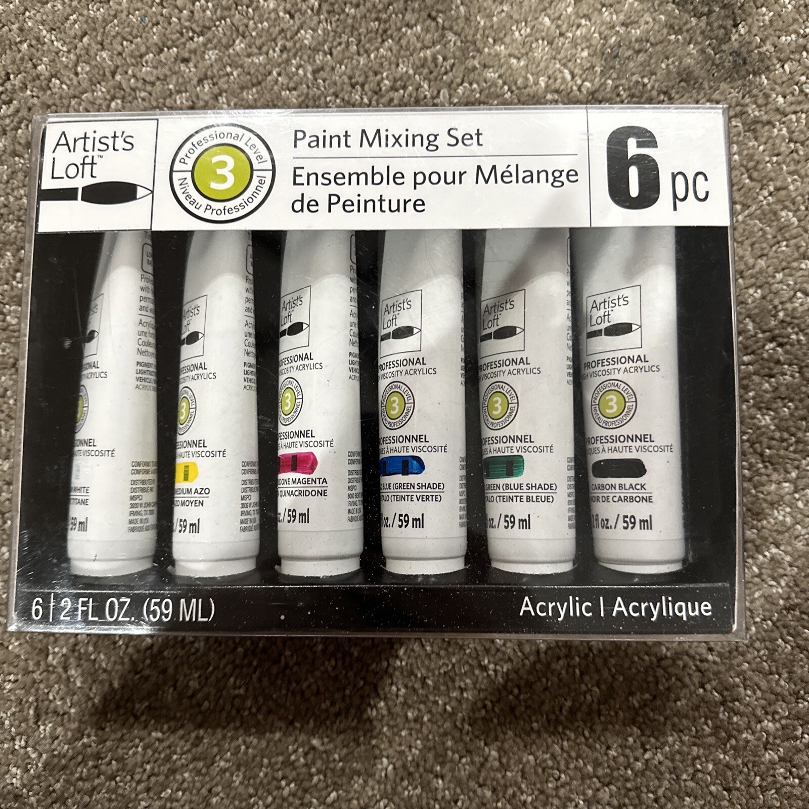 Artist's Loft Acrylic Paint Mixing Tube Set of 6 X 2fl oz. eBay