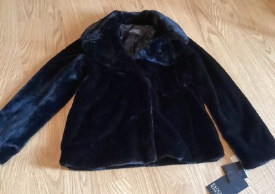 Bagley Mischka Black Super Soft Women s Coat Size Small NWT- NEW Snap Closure