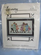NIP Tug-O-War Imaginating Cross Stitch Kit #833 Donna Brown Victorian