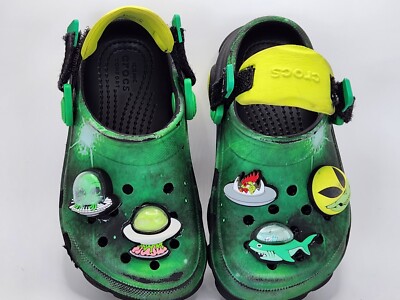 Crocs x Ron English Area 54 Toddler Boys Size C9 Green All  display picture 2