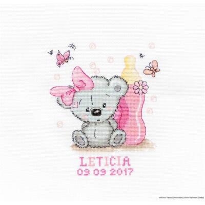 Luca-S Kreuzstichset 'Jasmine Und Flieder' – 30x44,5 Cm, Inkl. Garn, Nadel & Anleitung
