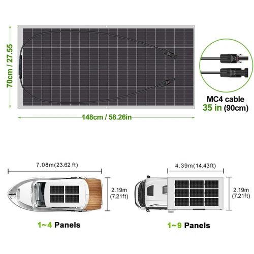 150-600W Complete Solar Panel Kit Solar Power Generator 40A Home 12V Grid System - Picture 6 of 16