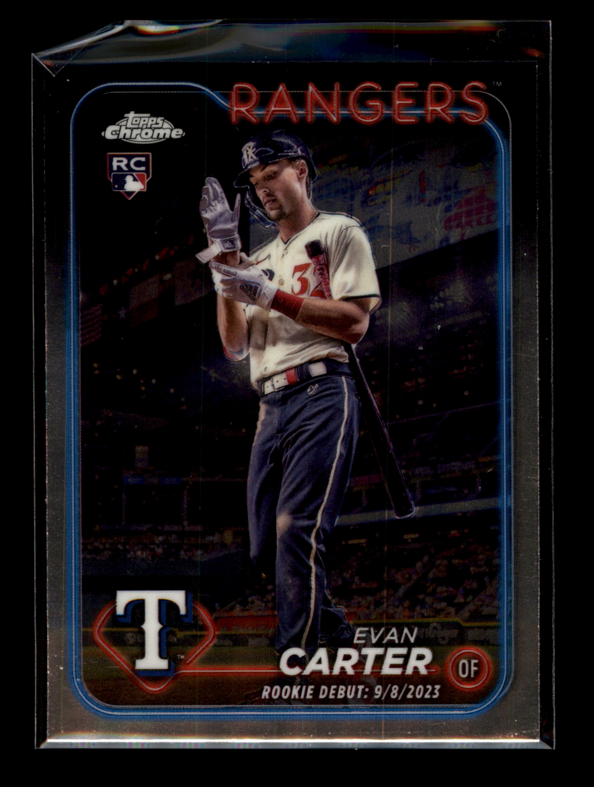2024 Topps Chrome Update #USC199 Evan Carter Texas Rangers