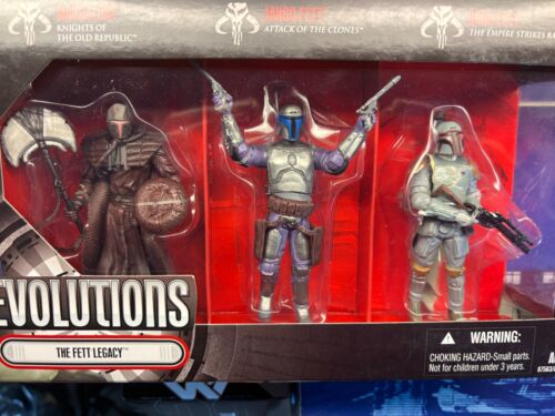 Hasbro Star Wars Evolutions 3-Pack: The Fett Legacy (NIB) - Picture 2 of 6