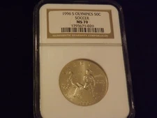 1996-S   50 C        OLYMPICS  Soccer    NGC  MS  70