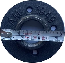 24Pk 1 Inch Floor Flange Pipe Malleable Cast Iron For Threaded Wall BSP Hole