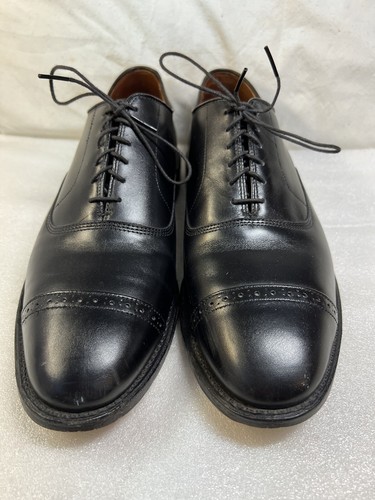 Allen Edmonds "FIFTH AVENUE" Cap-Toe Oxfords 10 E Black Made in USA - Picture 2 of 10