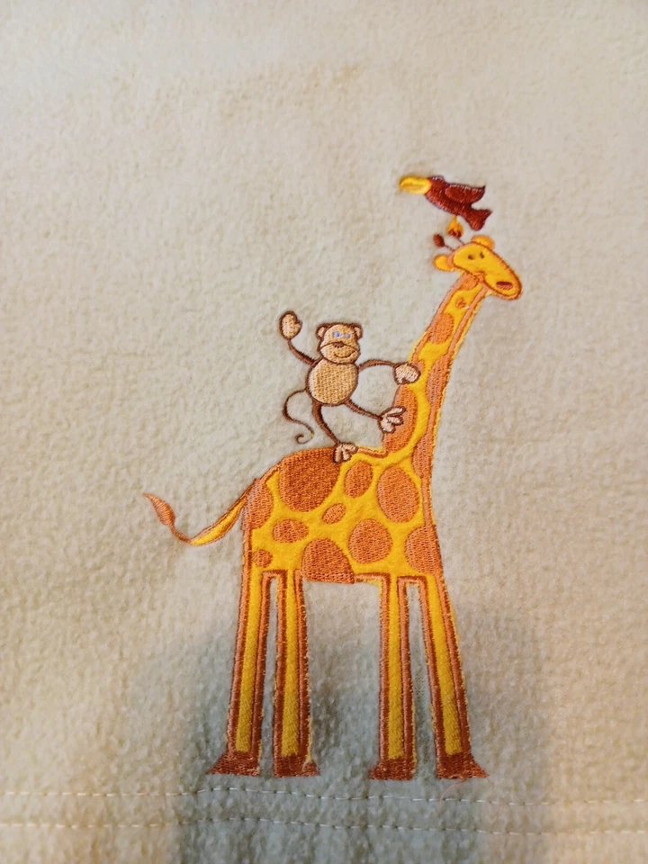 Маленькие чудеса ребенка одеяло зеленый флис плюшевый 40 X 31 дюймов жираф джунгли - Изображение 2 из 4