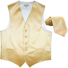 New formal men's tuxedo vest waistcoat  necktie horizontal stripes Ivory formal