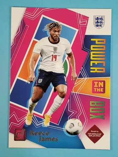 2021-22 Panini Donruss Road To Qatar Power In The Box Reece James England #6