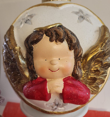  NEW! Kringle Express Oversized (WOW!!)  Illuminated ANGEL Ornament Color Morph