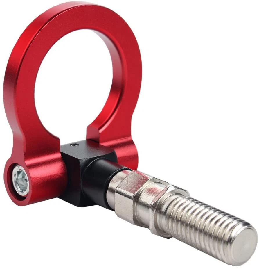 NEO Chrome Track Racing Style Bumper Bars Ring Tow Hook Fits For BMW 1 3 5 6 Z4 Foto 3 de 4