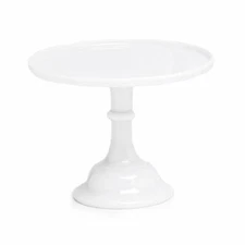 Mosser Glass 10" Cake Plate | Milk