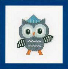 Vervaco OWL IN HAT Counted Cross Stitch Kit 7.6" X 8" BIRD, FOWL PN-0154349